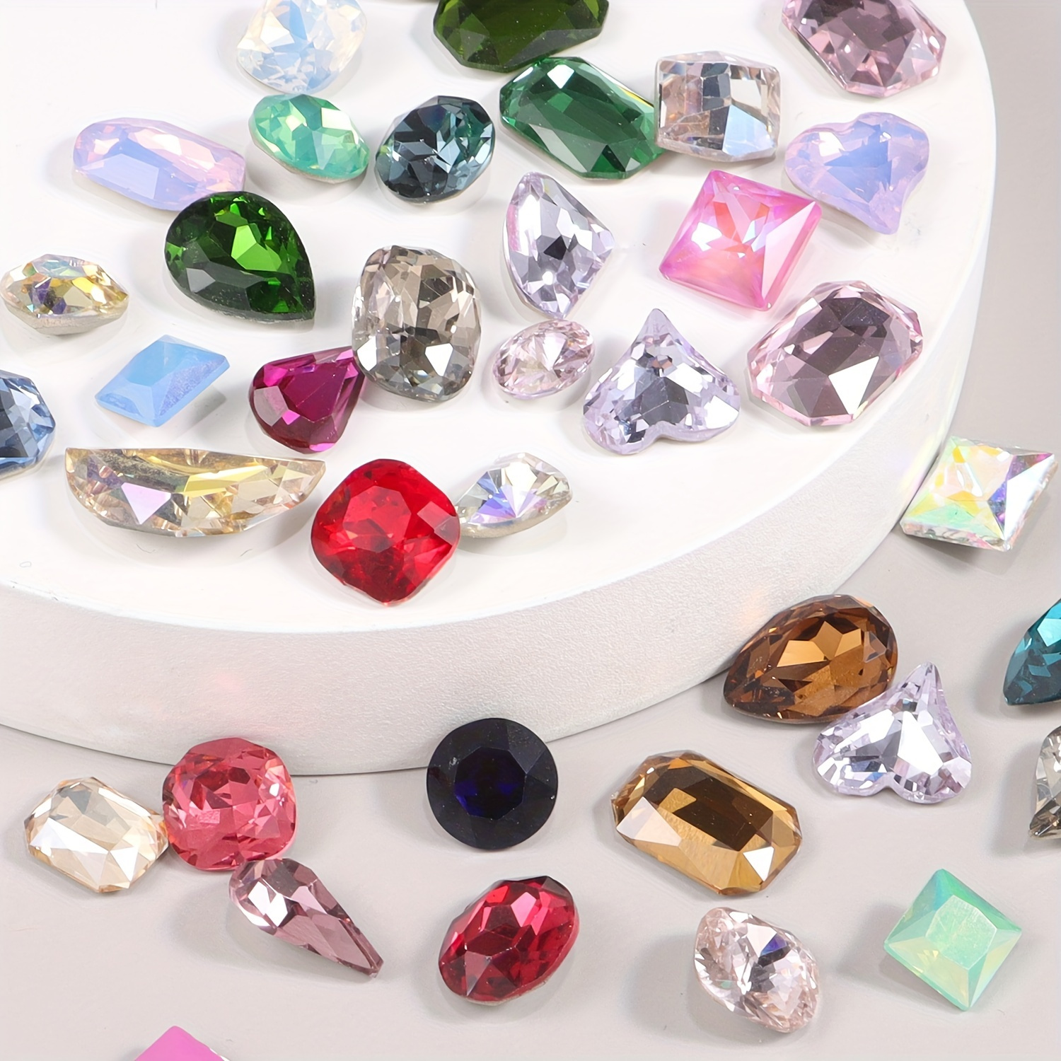 Plastic Gems Ice Grains Colorful Small Stones Acrylic Jewels - Temu