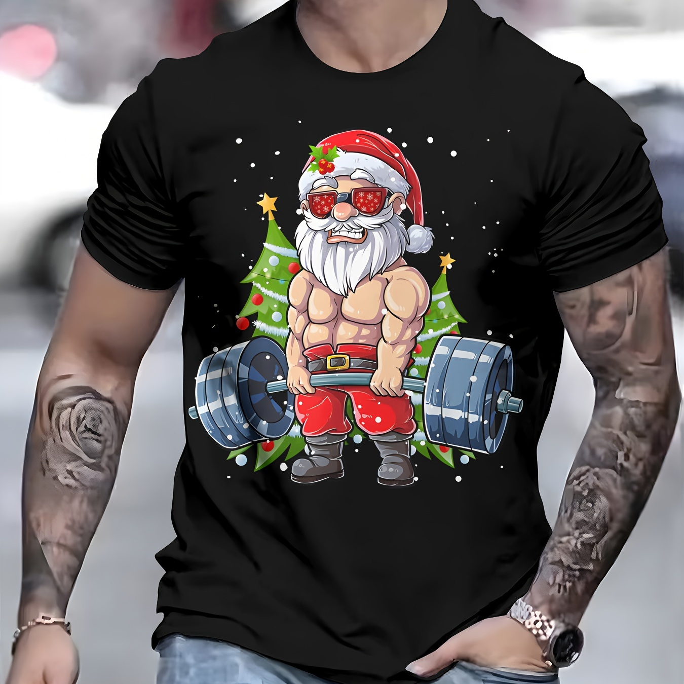 

3d Santa T- - , , , - For Summer