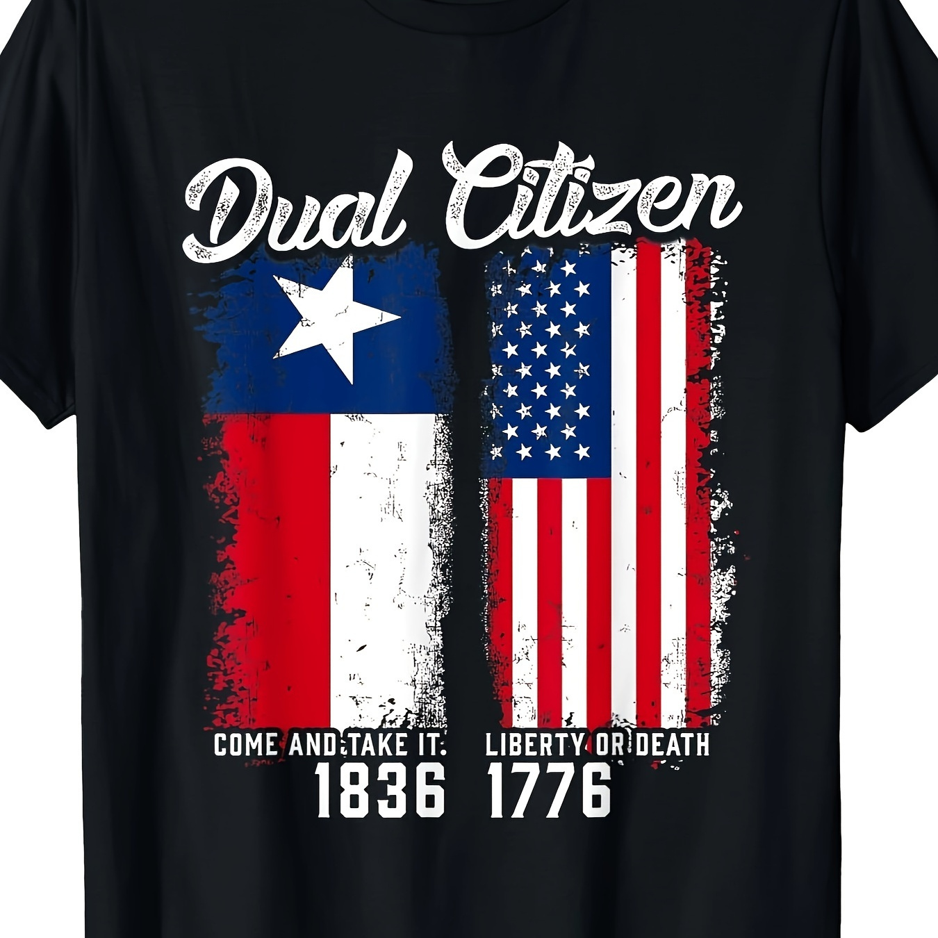 

True Texan Dual Citizen Love Texas And America T-shirts