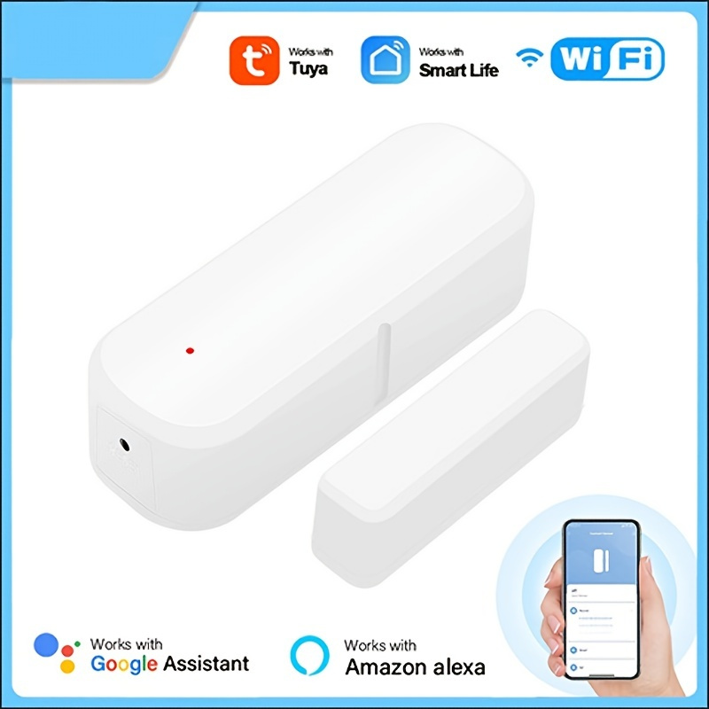 Wifi(2.4ghz) Tuya Smart Temperature And Humidity Sensor - Temu