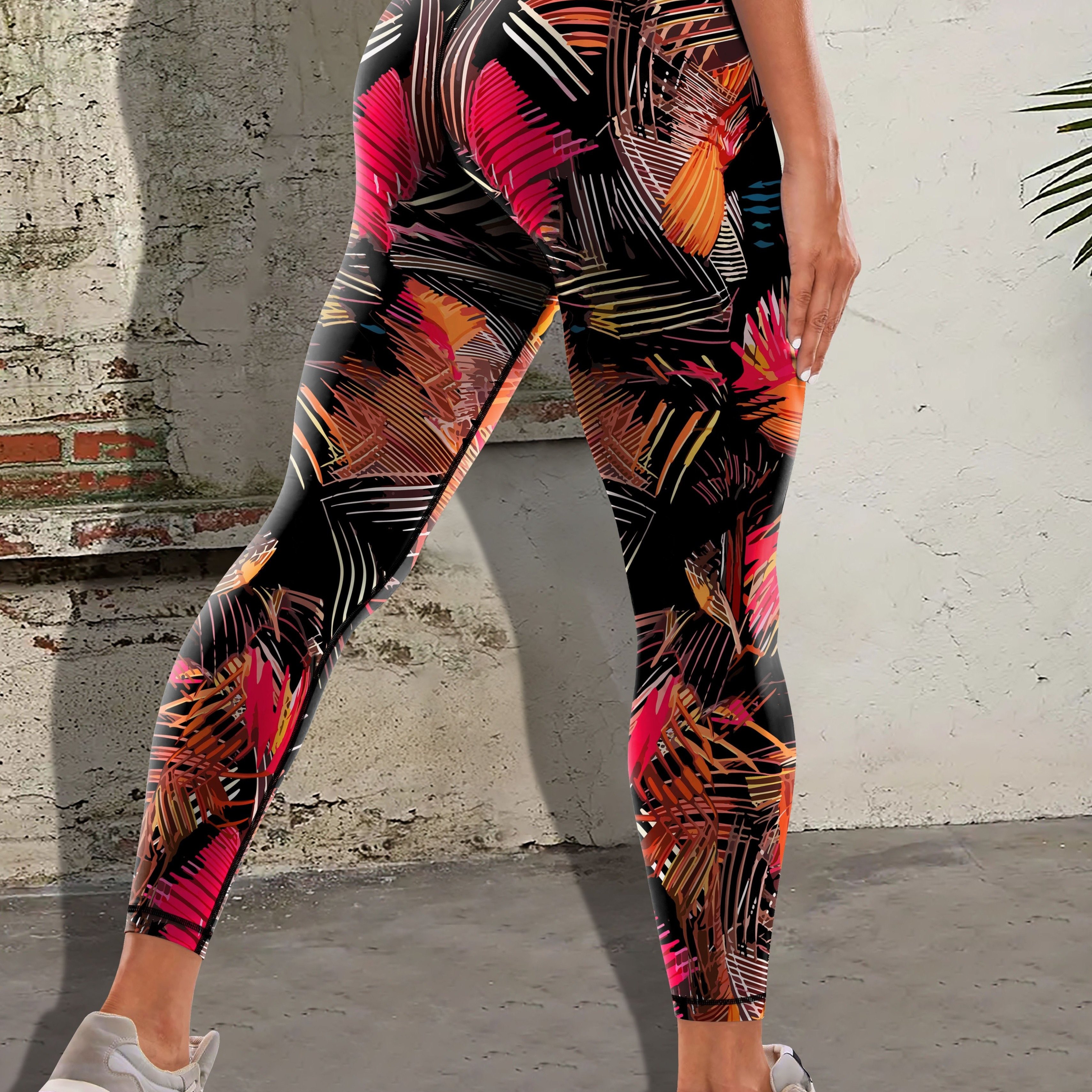 

Leggings de Yoga Taille Haute pour Femmes avec du Ventre - Imprimé Forêt , Mélange Extensible de Nylon et Spandex, Lavable en Machine - Parfaits pour le Fitness et