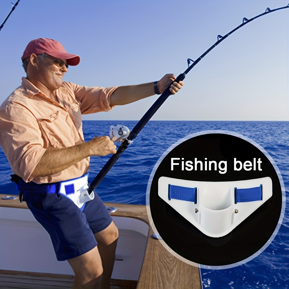

Adjustable Fishing Belt With Rod Holder For Hands-free Fishing On Boats