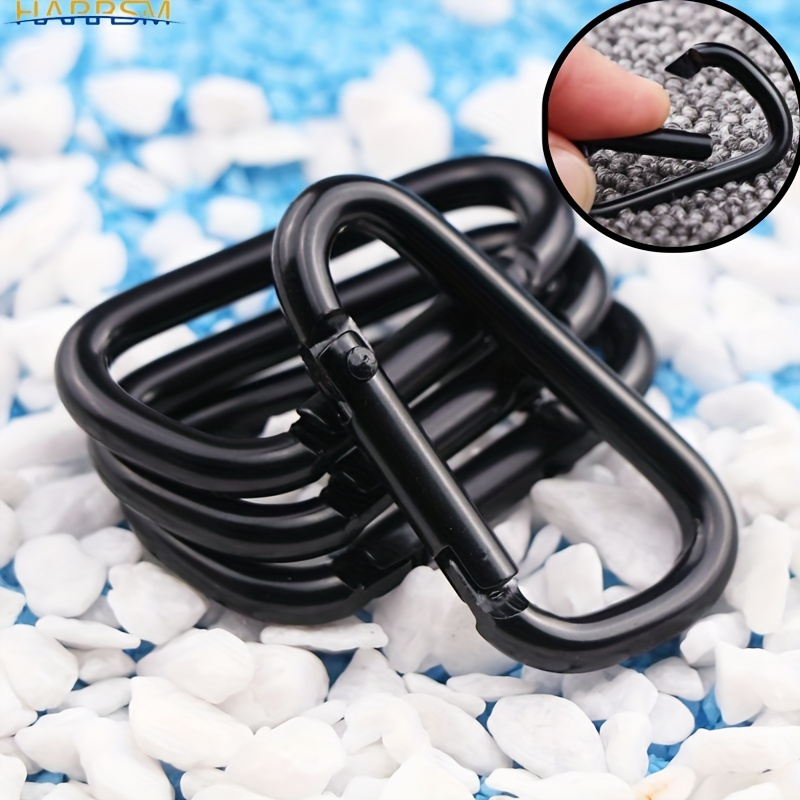 5pcs Plastic Climbing Buckle Clip, Locking Clips, Carabiners Metal Hook Key  Hiking Hammock Camping Chain, Keychain Hooks