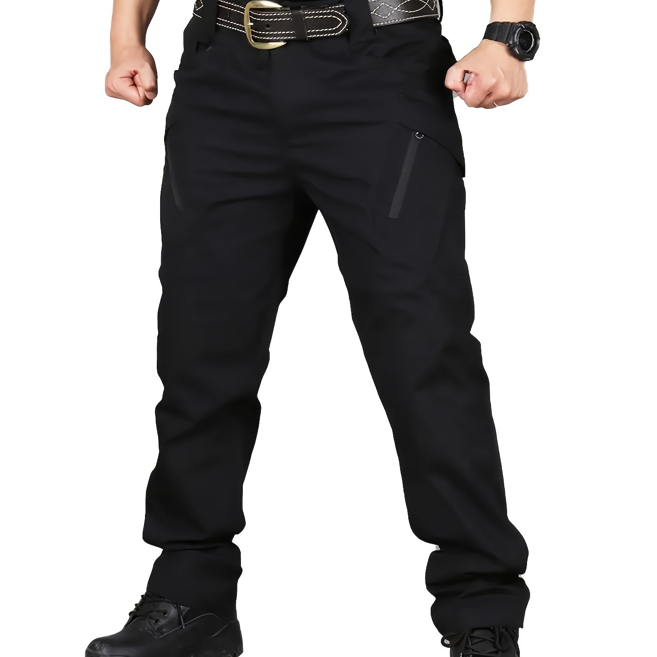 

Men's Fashion Cargo Pants, Lightweight Durable Pants With Multi-pocket, Outdoor Workwear, Sports Style, For Spring/summer/autumn