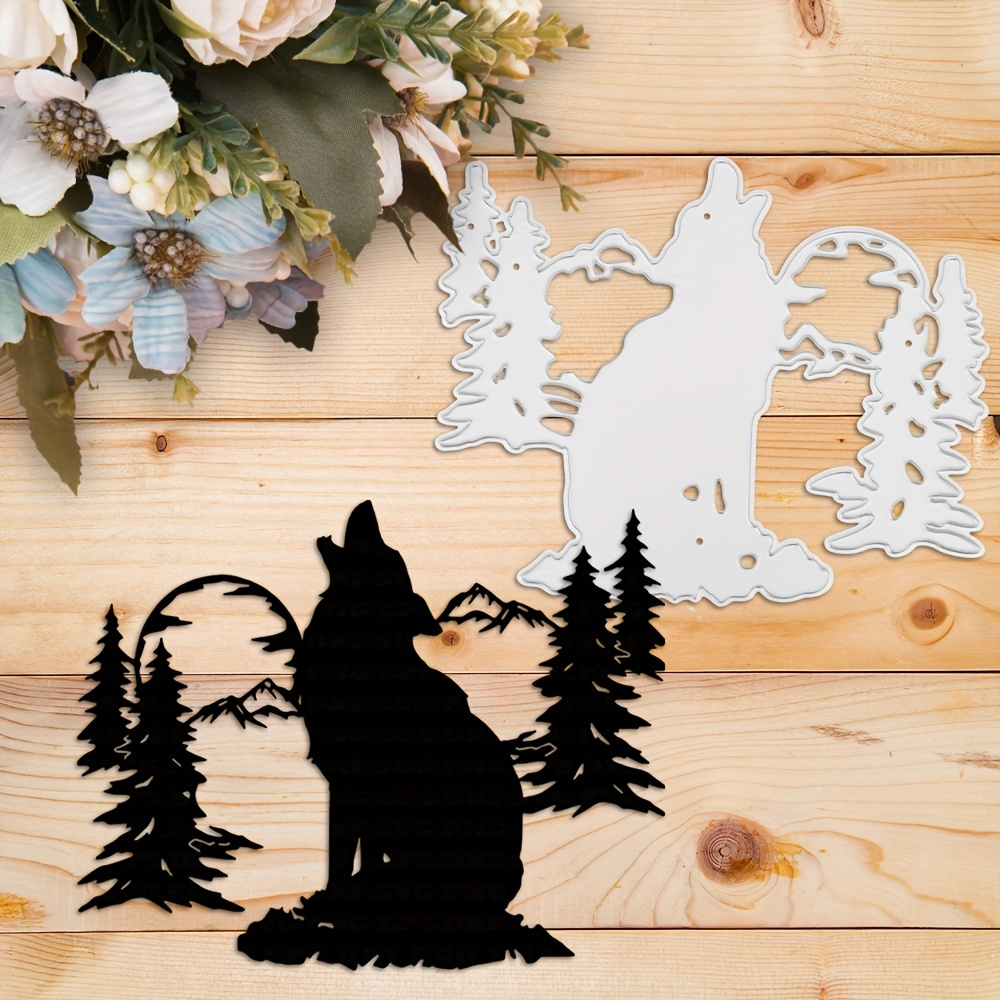 

Create Magical Forest Scenes With Wolf Metal Cutting Dies - Perfect For Diy Scrapbooking & Card Making!