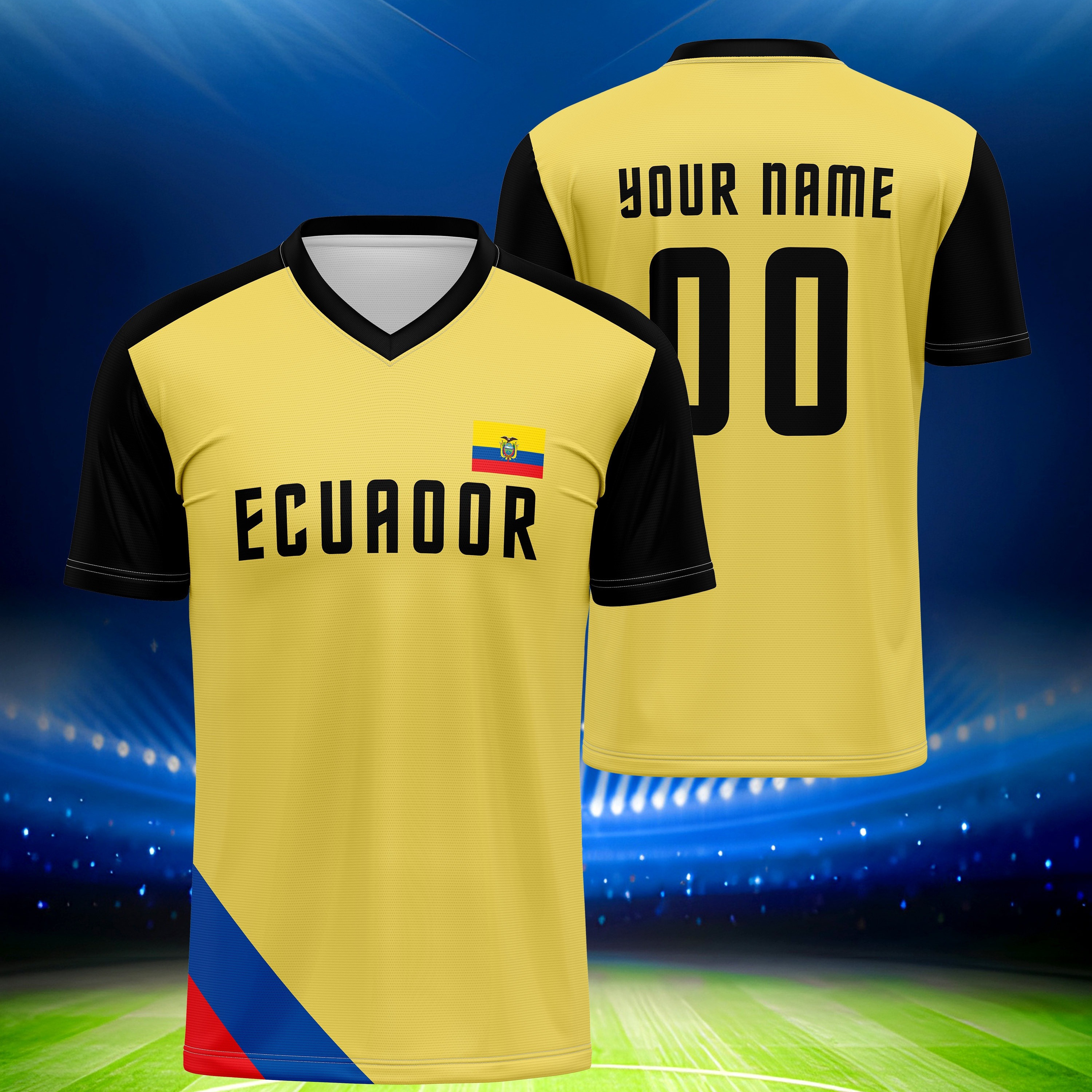 

Customized Name And Number, Men's Athletic Soccer Shirt, Short Sleeve Sports Tee, Breathable Casual Sportswear Top For Training, Competition & Leisure