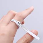 1 PC Ring Sizer, Ring Sizer Measuring Tool, Finger Size Gauge, Reusable Finger Size Measuring Tape, Clear And Accurate Jewelry Sizing Tool 1-17 USA Rings Size