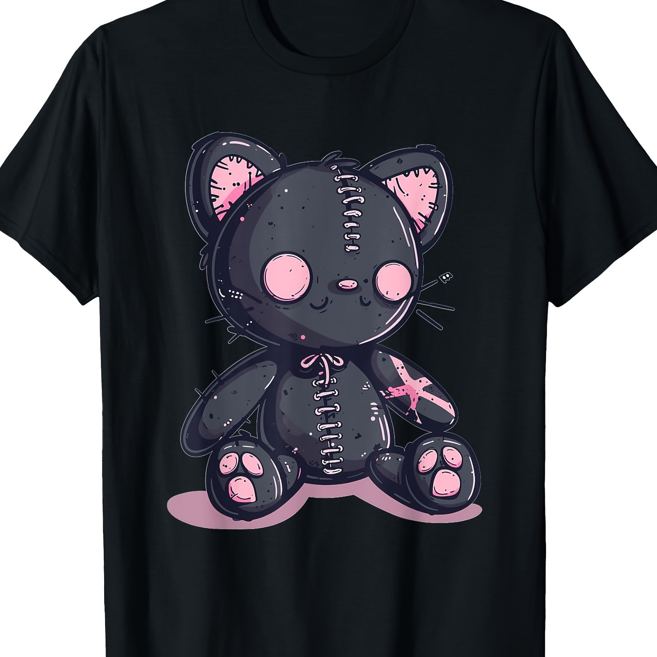 

Goth Paste Cute Creepy Kawaii Cat Kitten -100% Cotton 220g