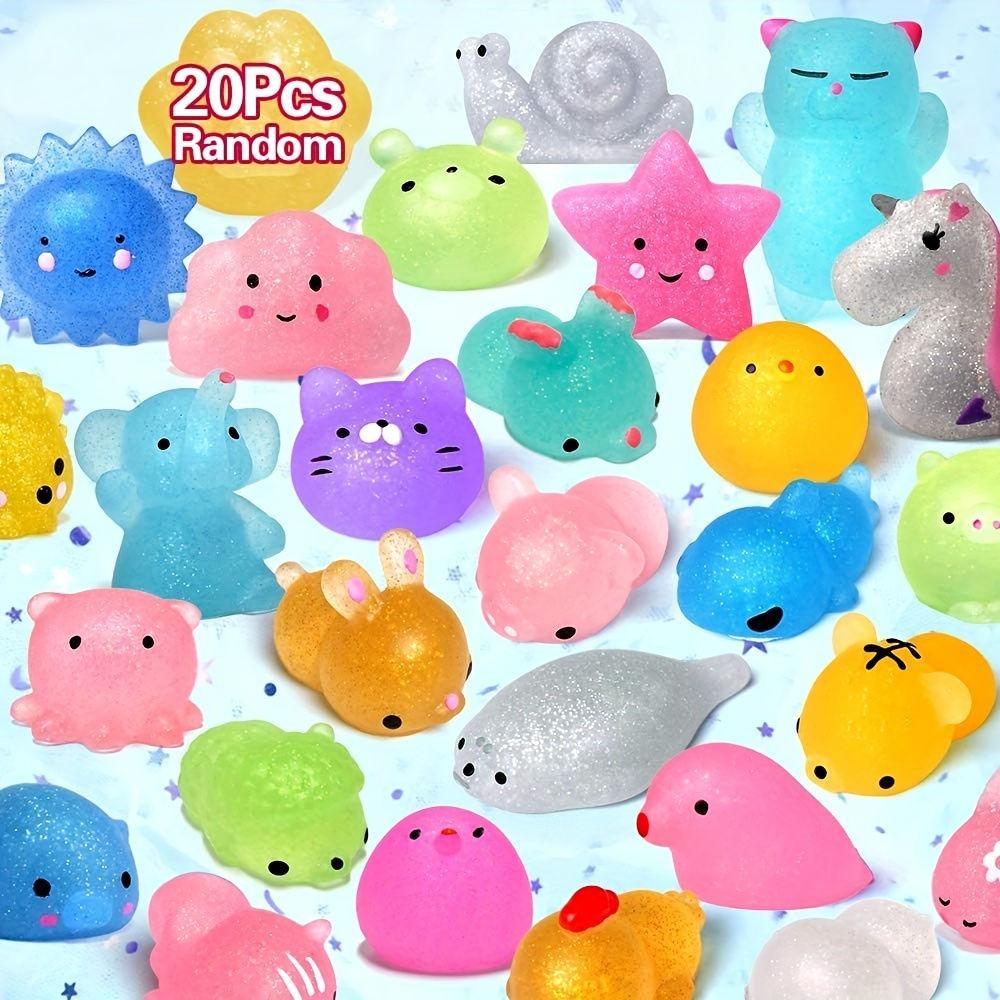 Sparkly Squishy Gummy Bear Stress Relief Toy Fidget Toy Ball - Temu