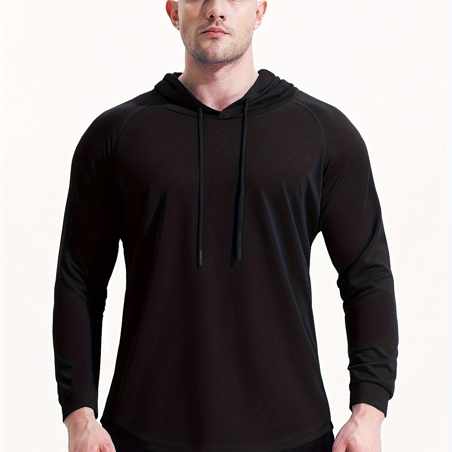 

Quick-drying Men's Fitness Hoodie For Basketball, Running, Exercise & Yoga - Sweat-absorbing & Breathable Sports Base Layer
