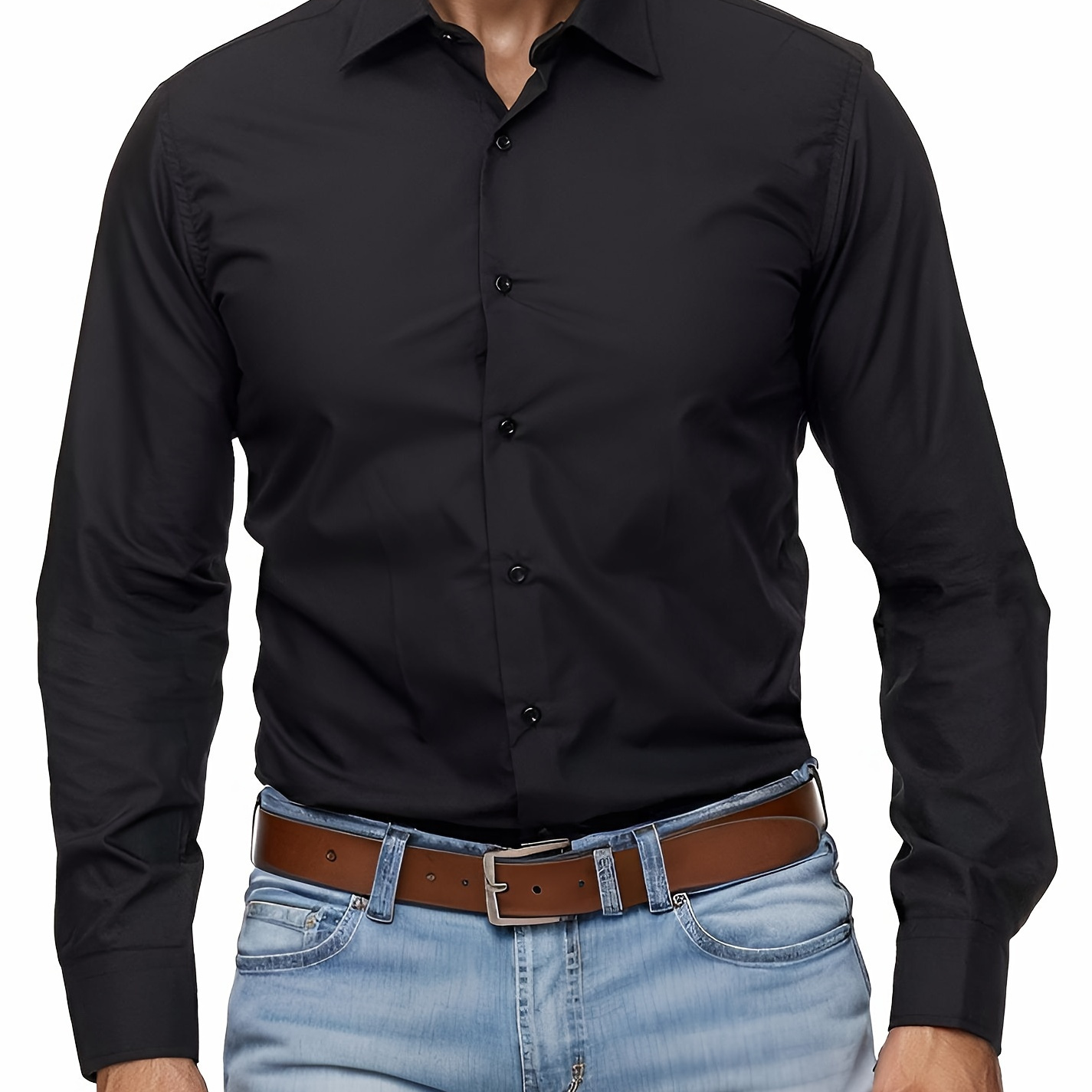 

100% , Formal Stand Up Long Sleeve For