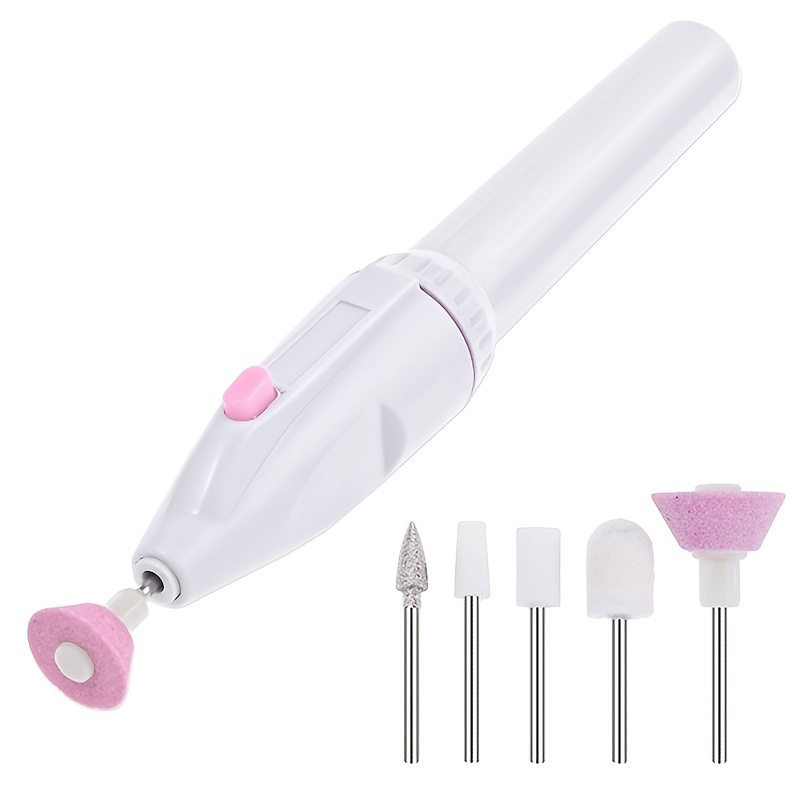 

Electric Nail File, Electric Manicure Pedicure Nail Drill Set, 5 In 1 Professional Electric Nail File, Grinder Grooming Personal Manicure And Pedicure