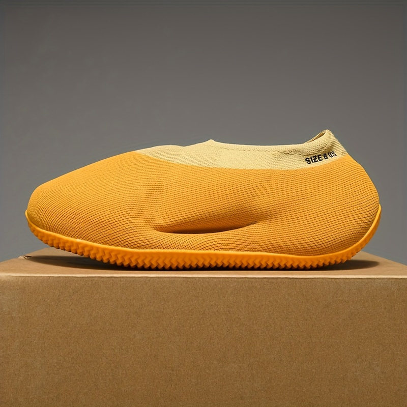 Unisex Trendy Banana Sneaker Low Top Non Slip Breathable Knit Stylish