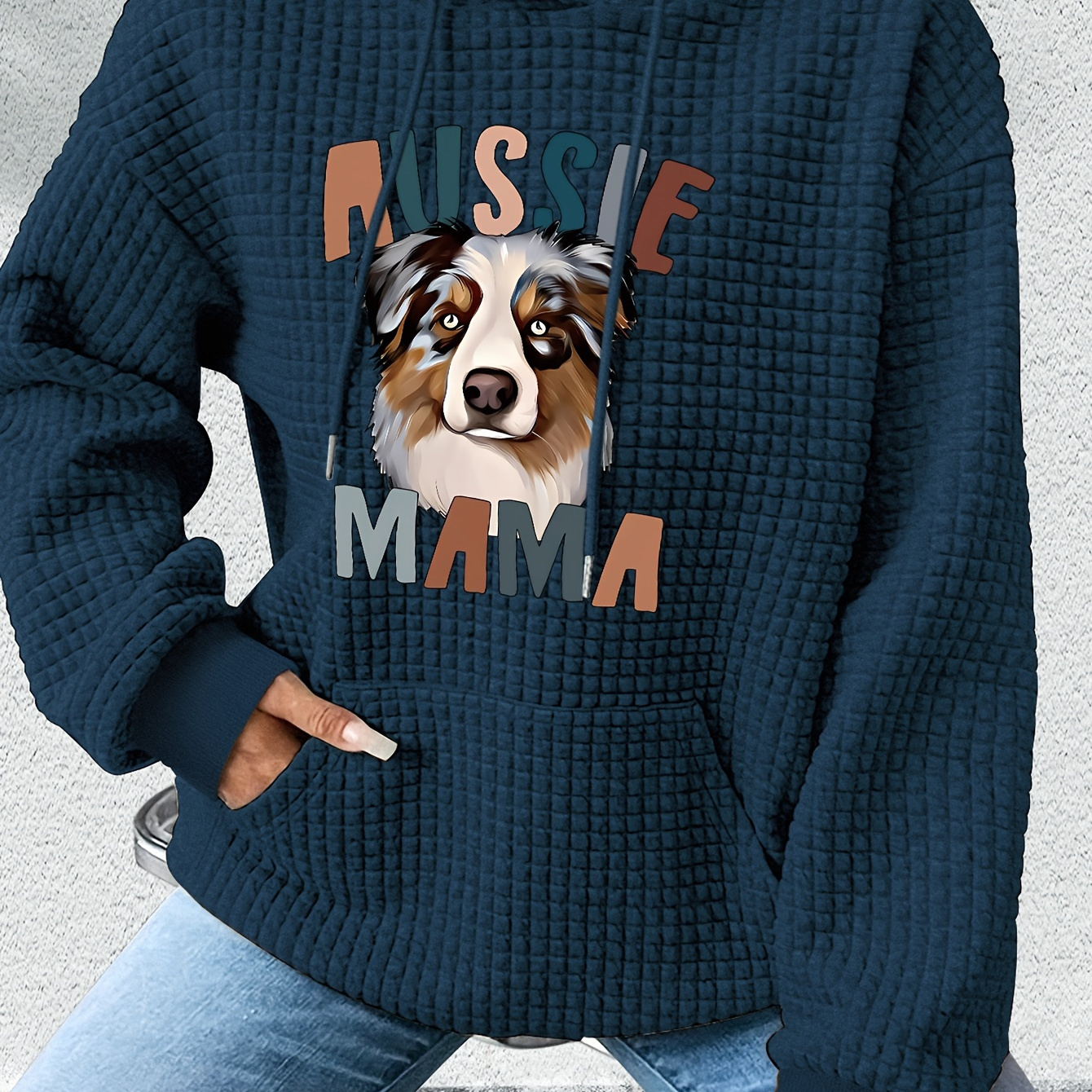 

Dog Sweatshirt - Christmas Patterned Polyester Embroidered Applique, , Hooded For Fall/