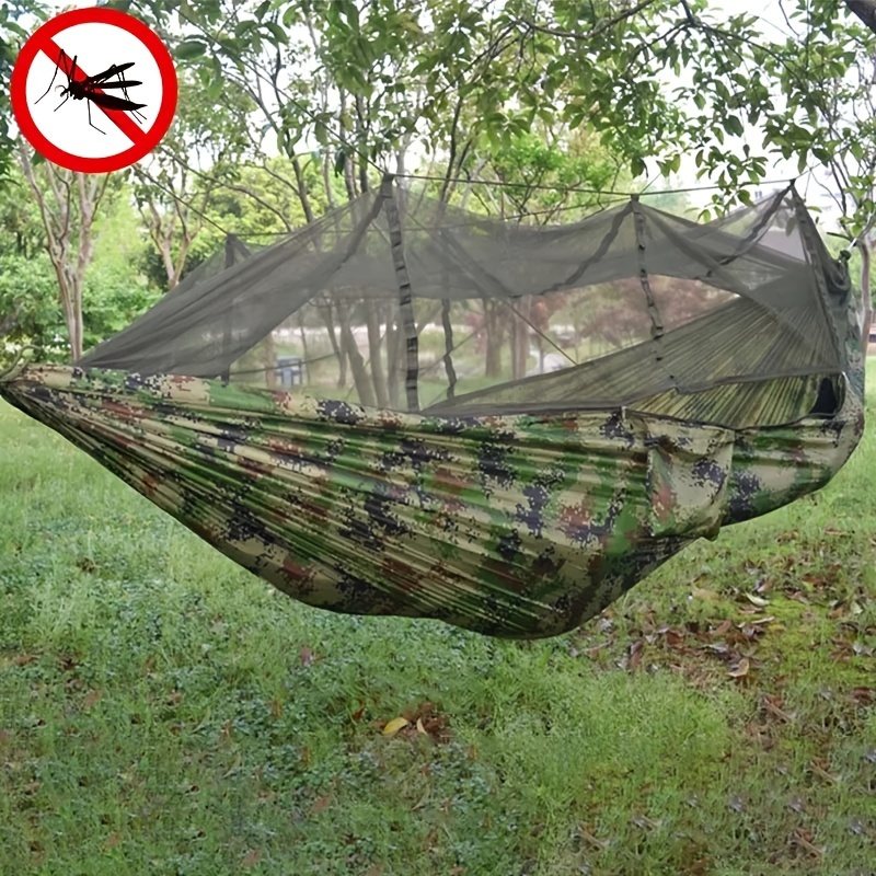 Mosquitera antimosquitos Hamaca Camping al aire libre Apertura automática  De velocidad Protector solar antivuelco Single Double con mosquitera Hamaca  giratoria