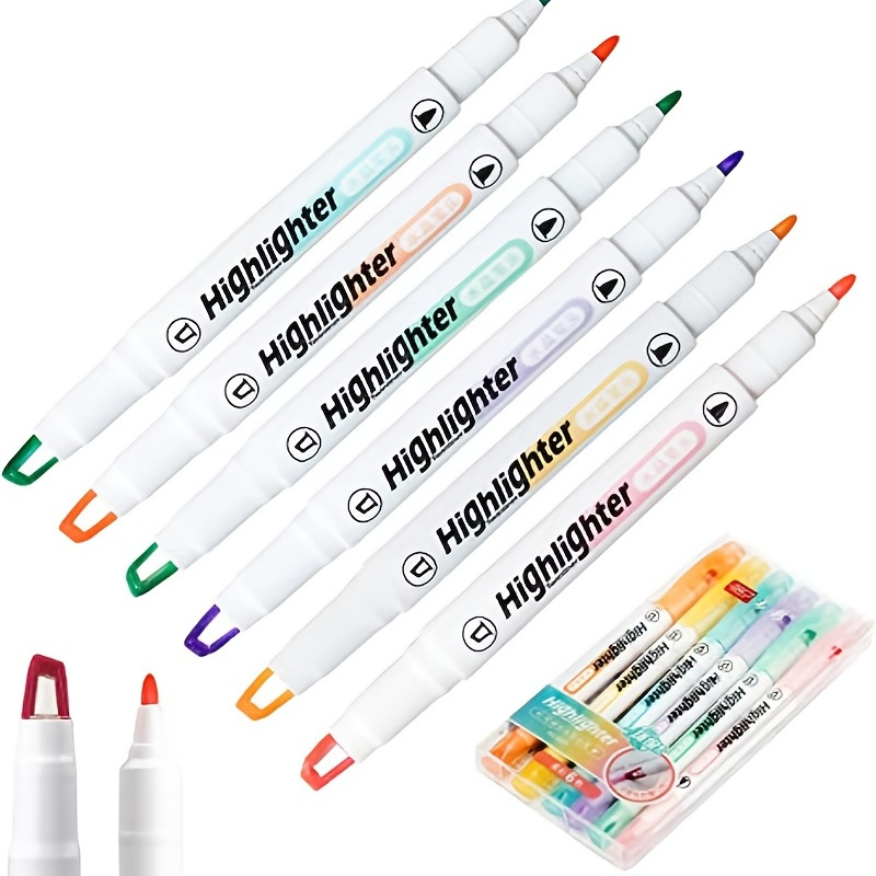 Tip Highlighter Pens Macaron Color Manga Markers Midliner - Temu