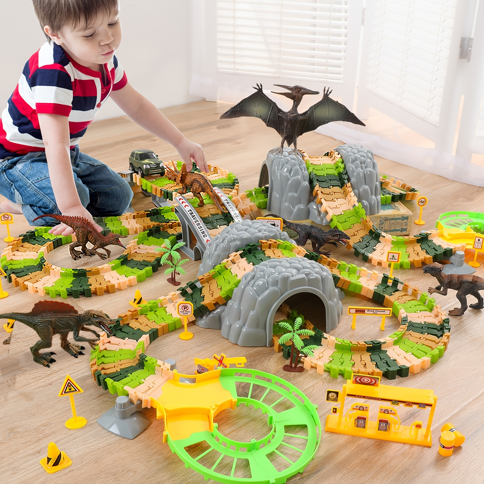 Brinquedo de dinossauro puxa para trás carros 6pcs Brinquedos Dino para 3+  Meninos Meninas Puxa para trás Brinquedo Carros Jogos dinossauro com T Rex