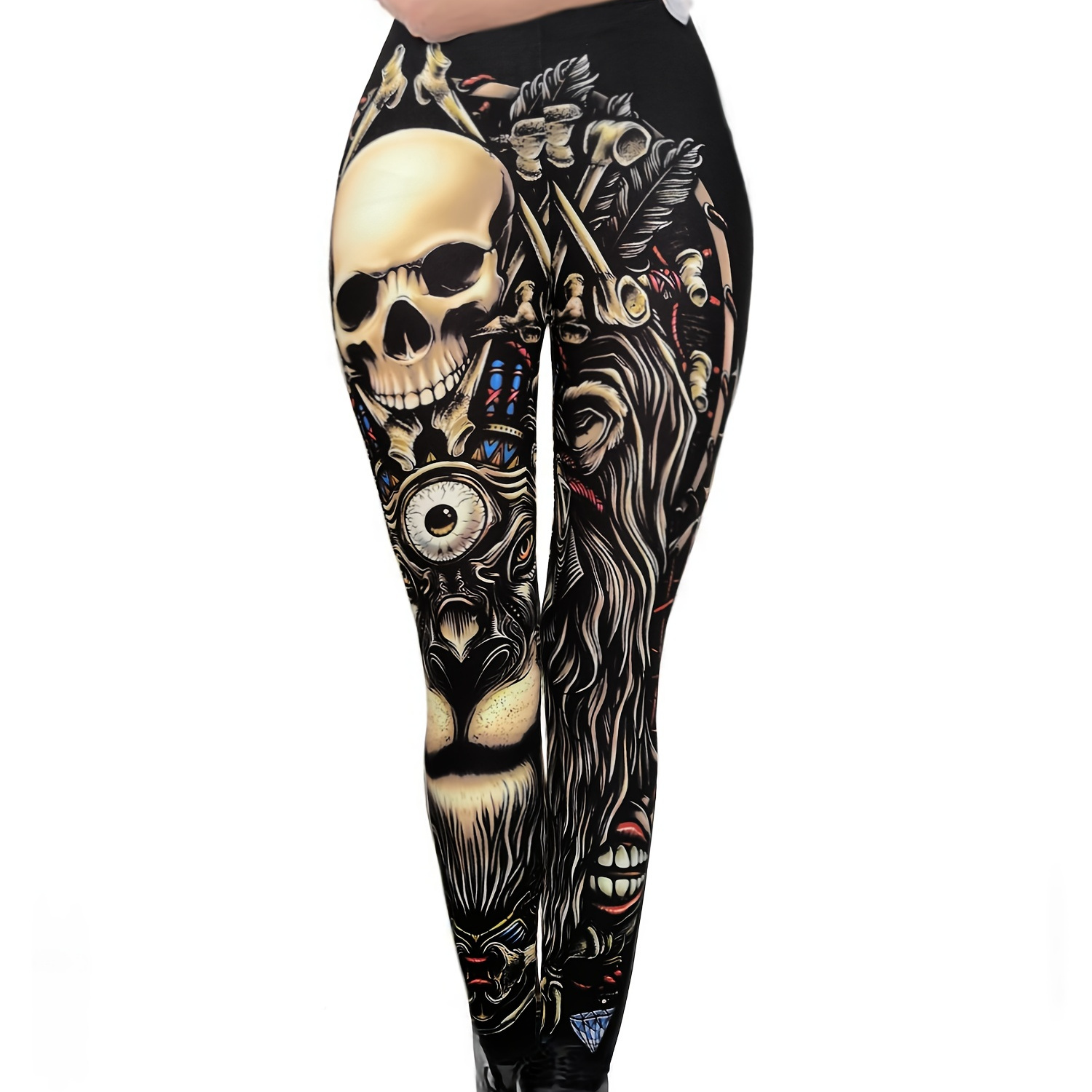 Skull Style: Fashion-Forward Leggings with Skull Motifs