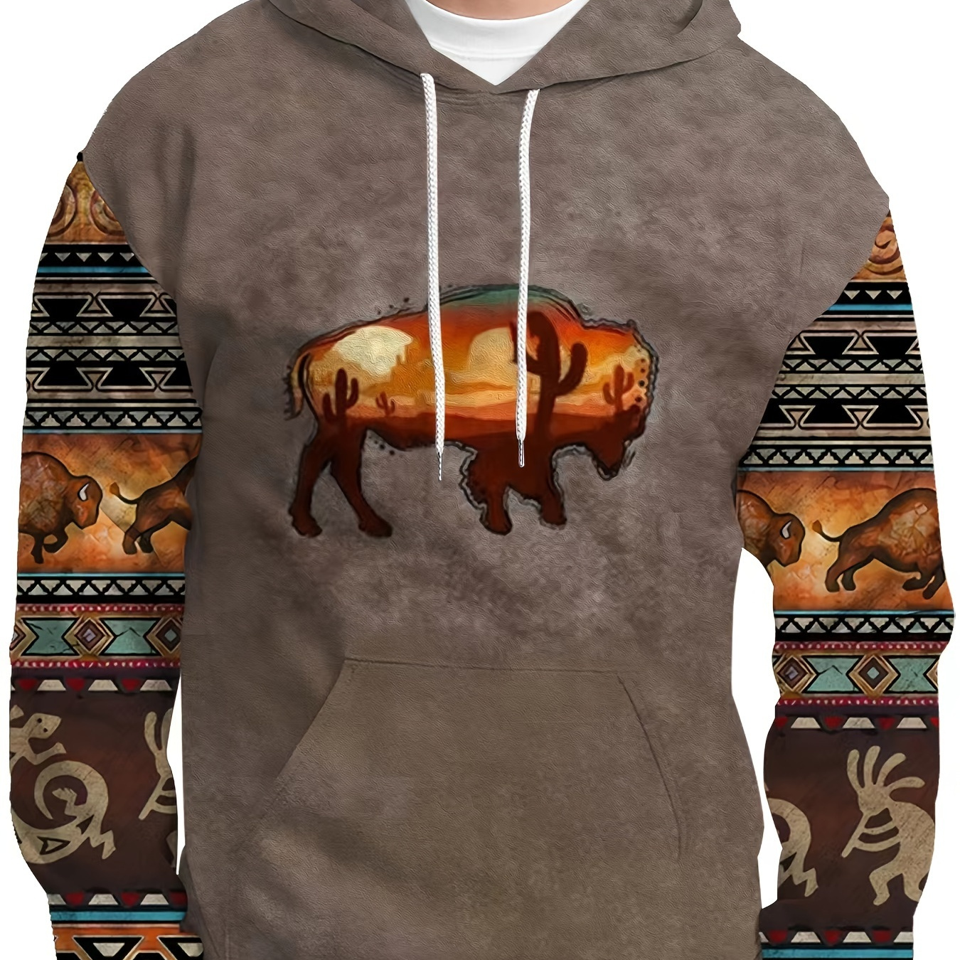Abrigo Bloque Color Estampado Vaca Prendas Vestir Térmicas - Temu Chile