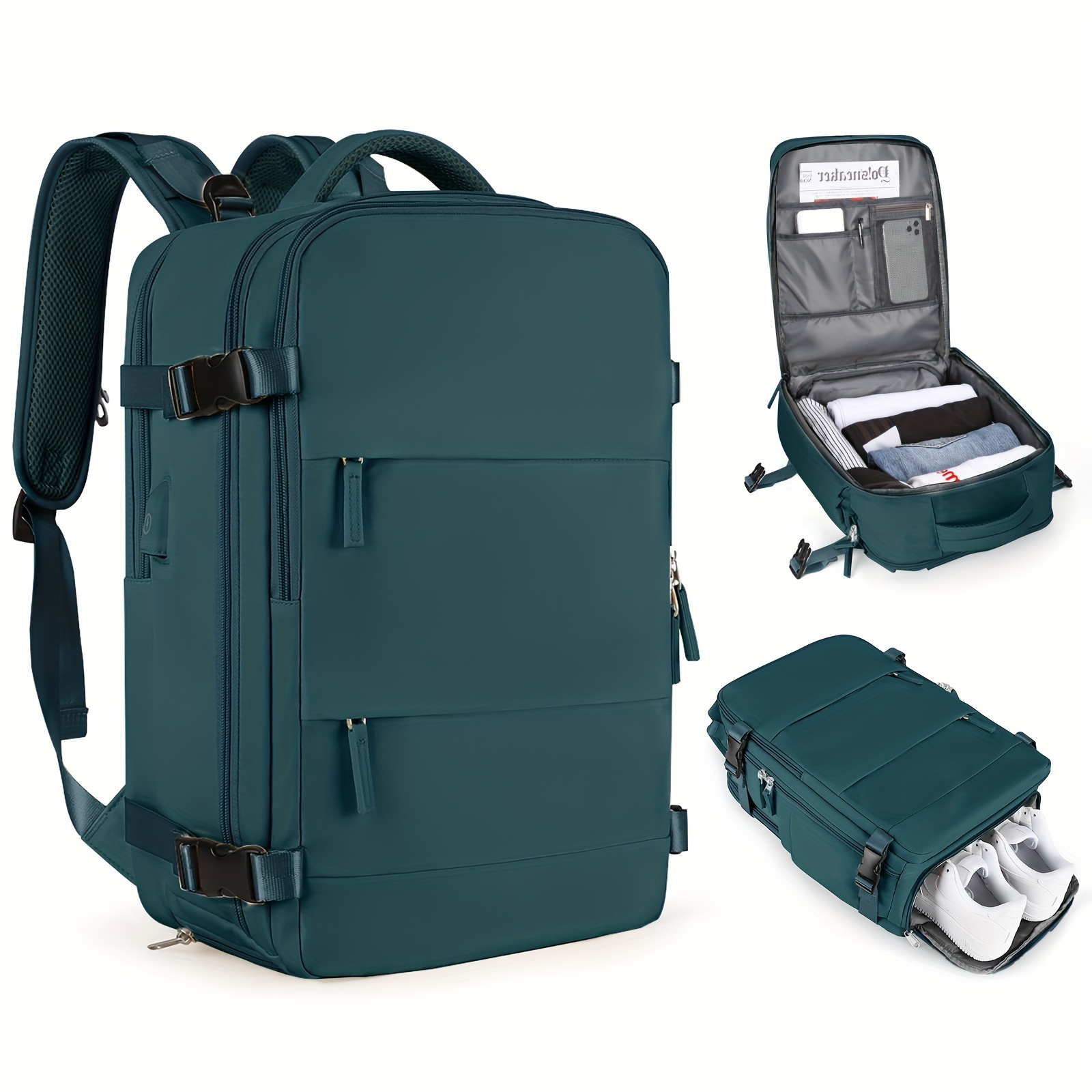 Large Capacity Casual Backpack, Multi Pocket Casual Travel Backpack - Temu