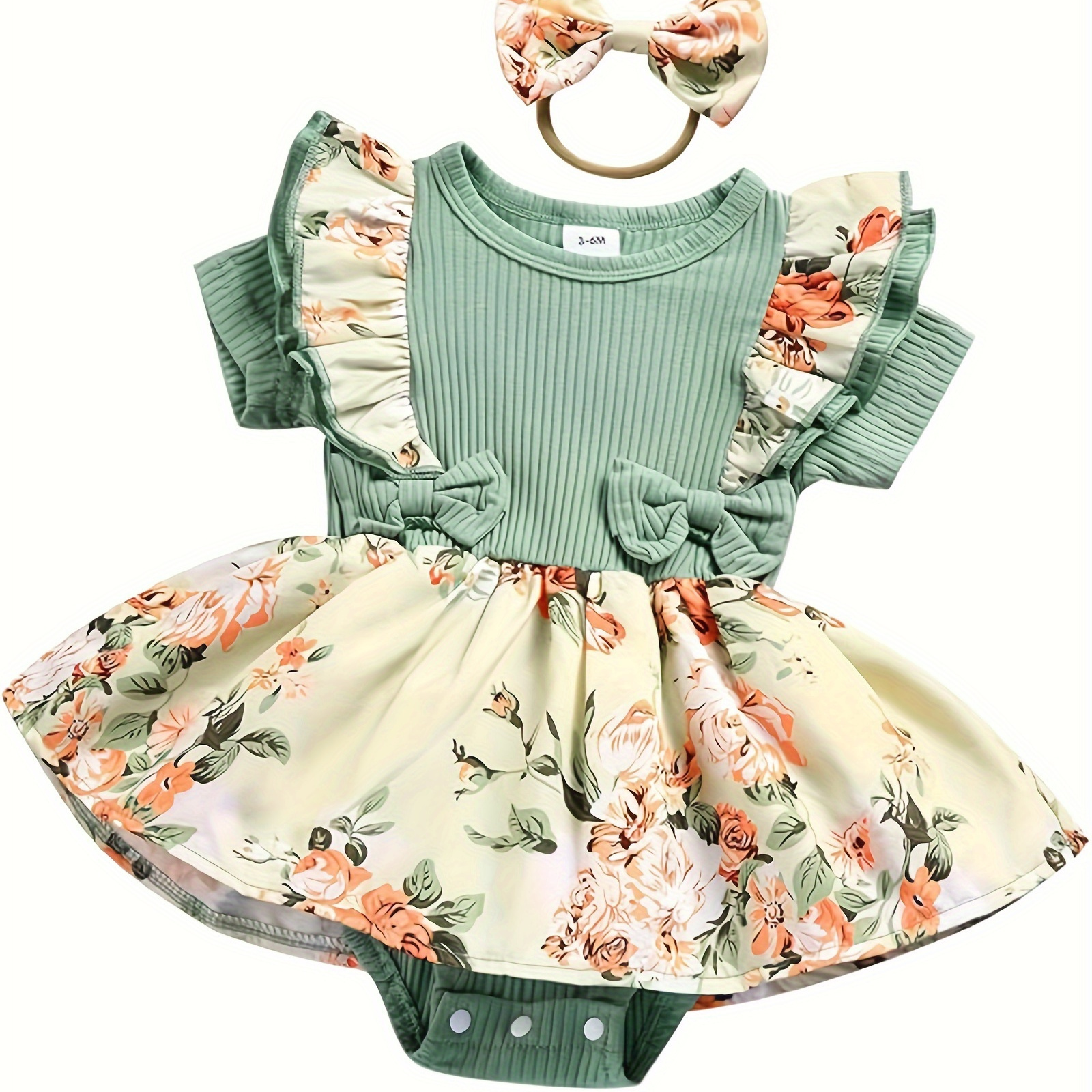 

Newborn Baby Girl Dresses Infant Baby Girl Clothes Romper Summer Outfits Dress