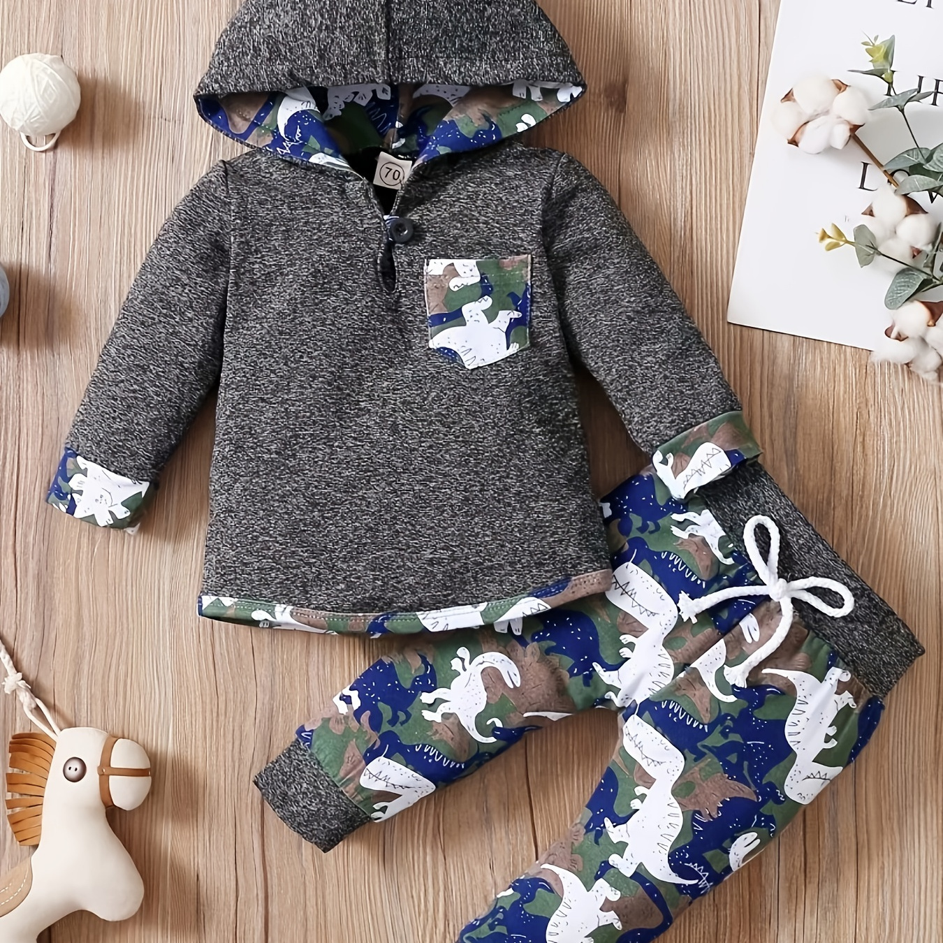 New Born Baby Boy Winter Dress Wool Stuff With Cap In Blue Color