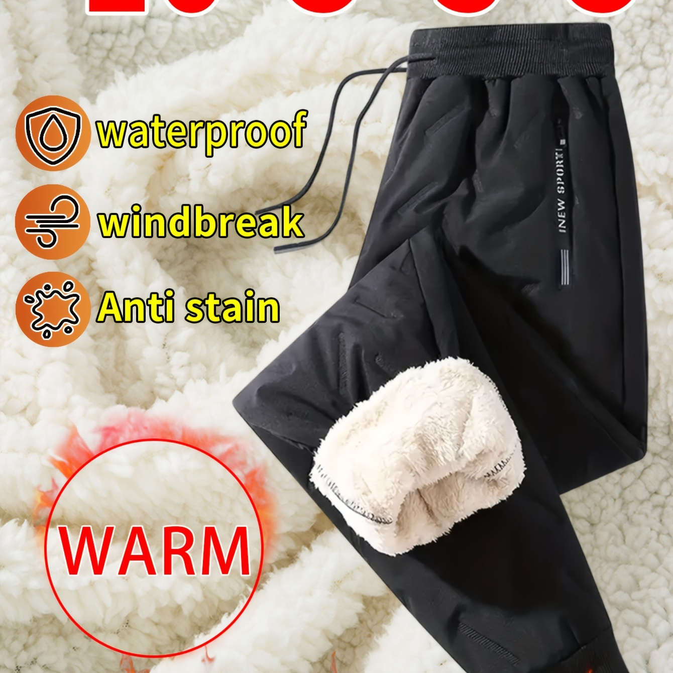 

Fleece-lined Pants - , & For