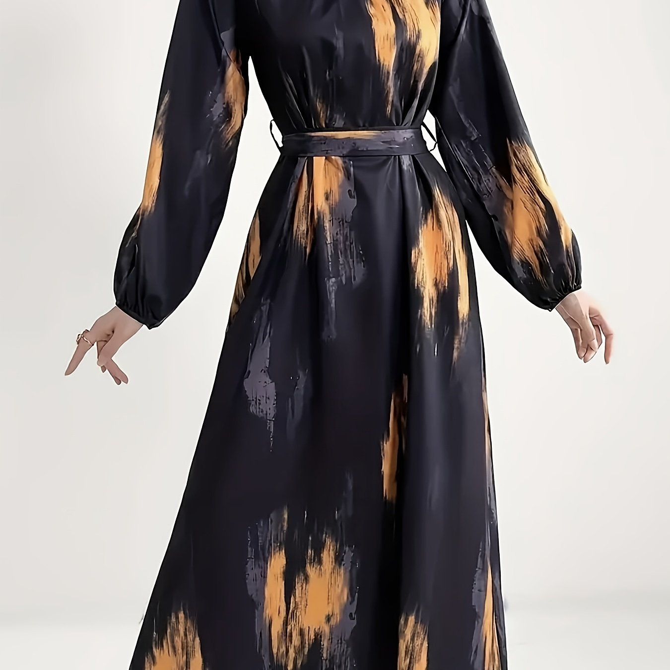 

Robe Imprimée Intégrale à Col BK111835