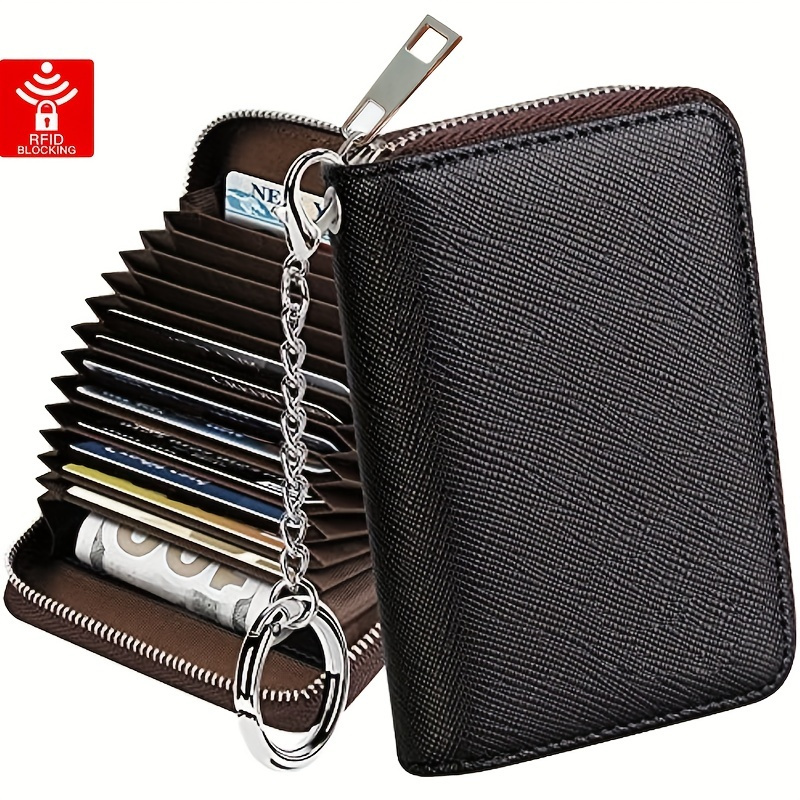 Men's Fashionable Simple Multifunctional Organ Card Holder Keychain Wallet  - Temu