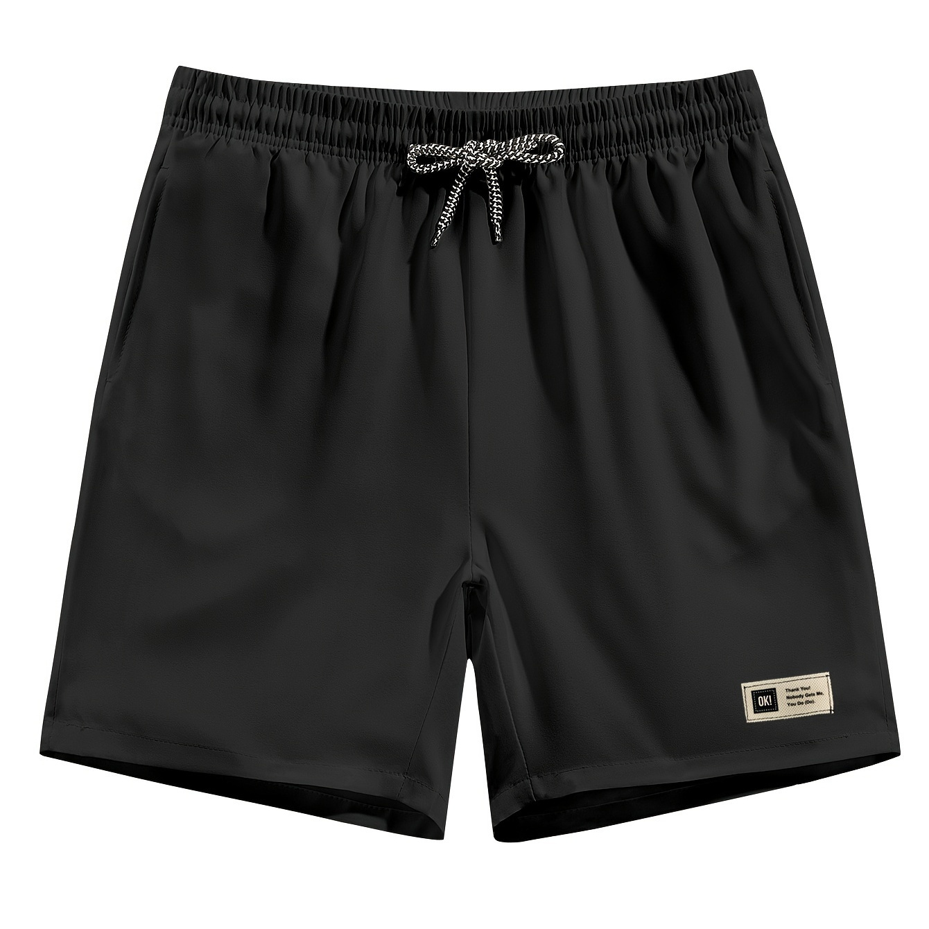 

Quick-drying Men's Casual Comfy Drawstring Shorts With Pockets For Summer Beach Sports