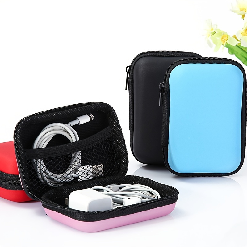

Mobile Phone Charger Data Cable Storage Bag, Portable Earphone Storage Box