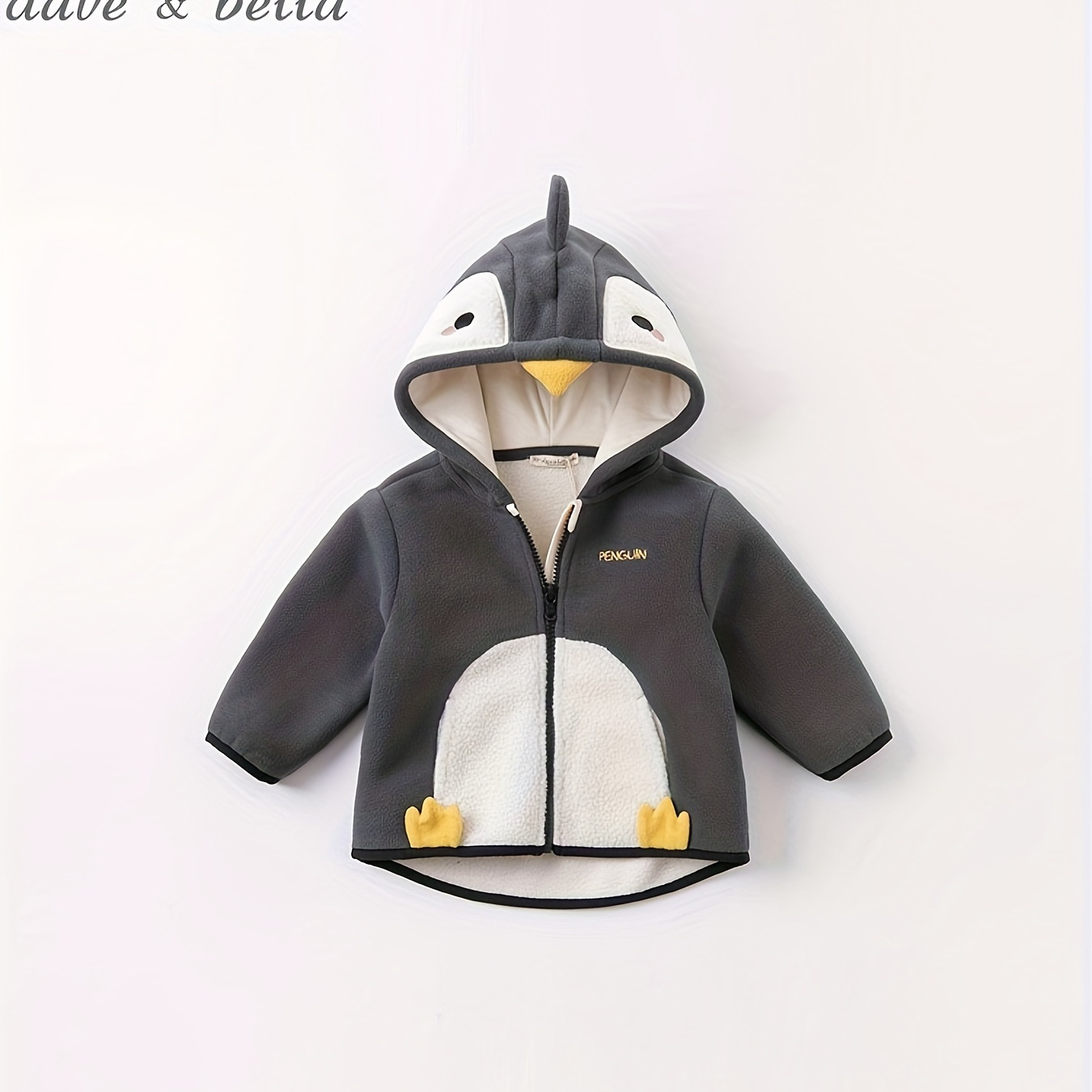 

Dave&bella Boys' Cozy Fleece-lined Hooded Jacket - Casual, Warm Zip-up Outerwear For Spring/fall