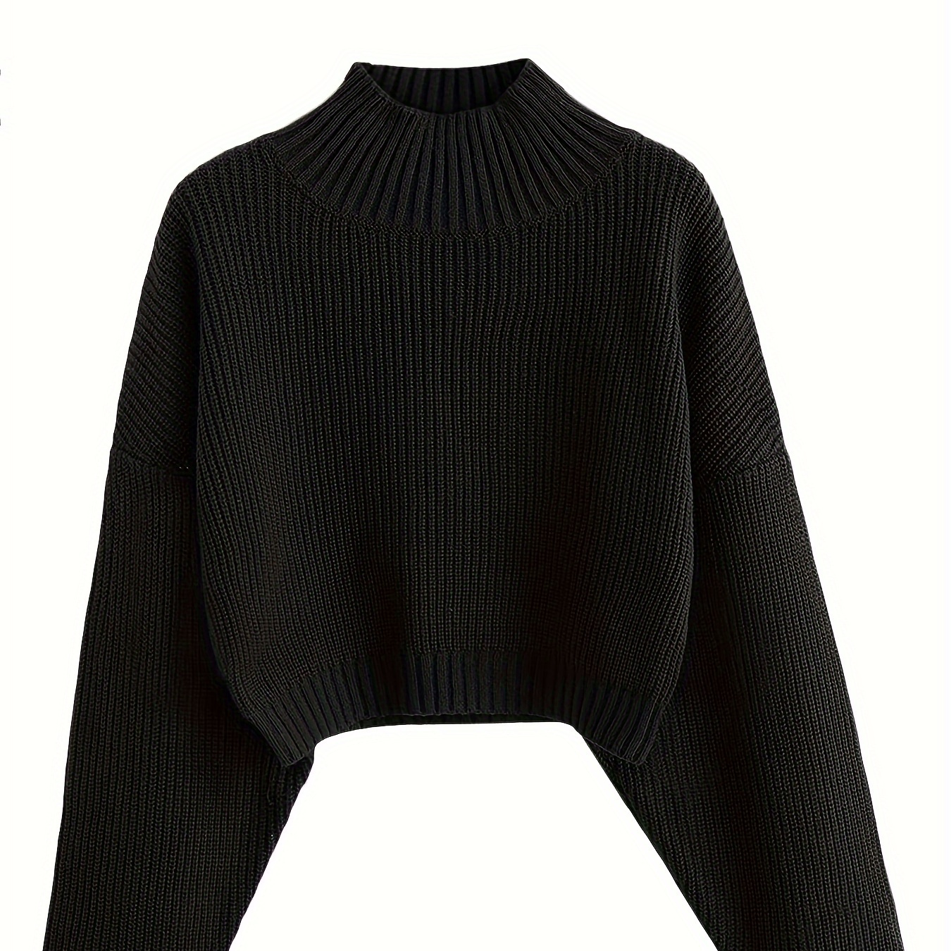 

Zaful Women's Turtleneck Sleeve Ribbed