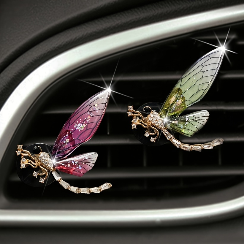 

Exquisite Metal Dragonfly Car Air Conditioner Air Vent Aroma Decorative Clip
