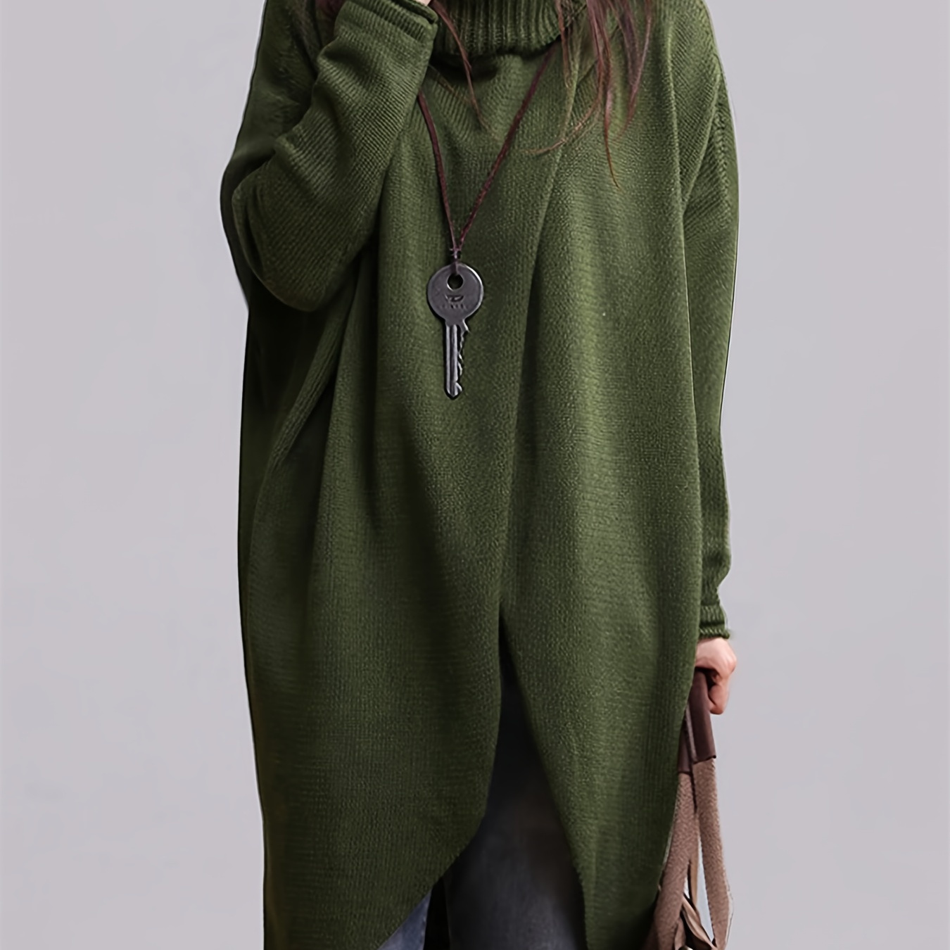 

Popular Autumn And Winter Casual High Collar Long Sleeve Sweater