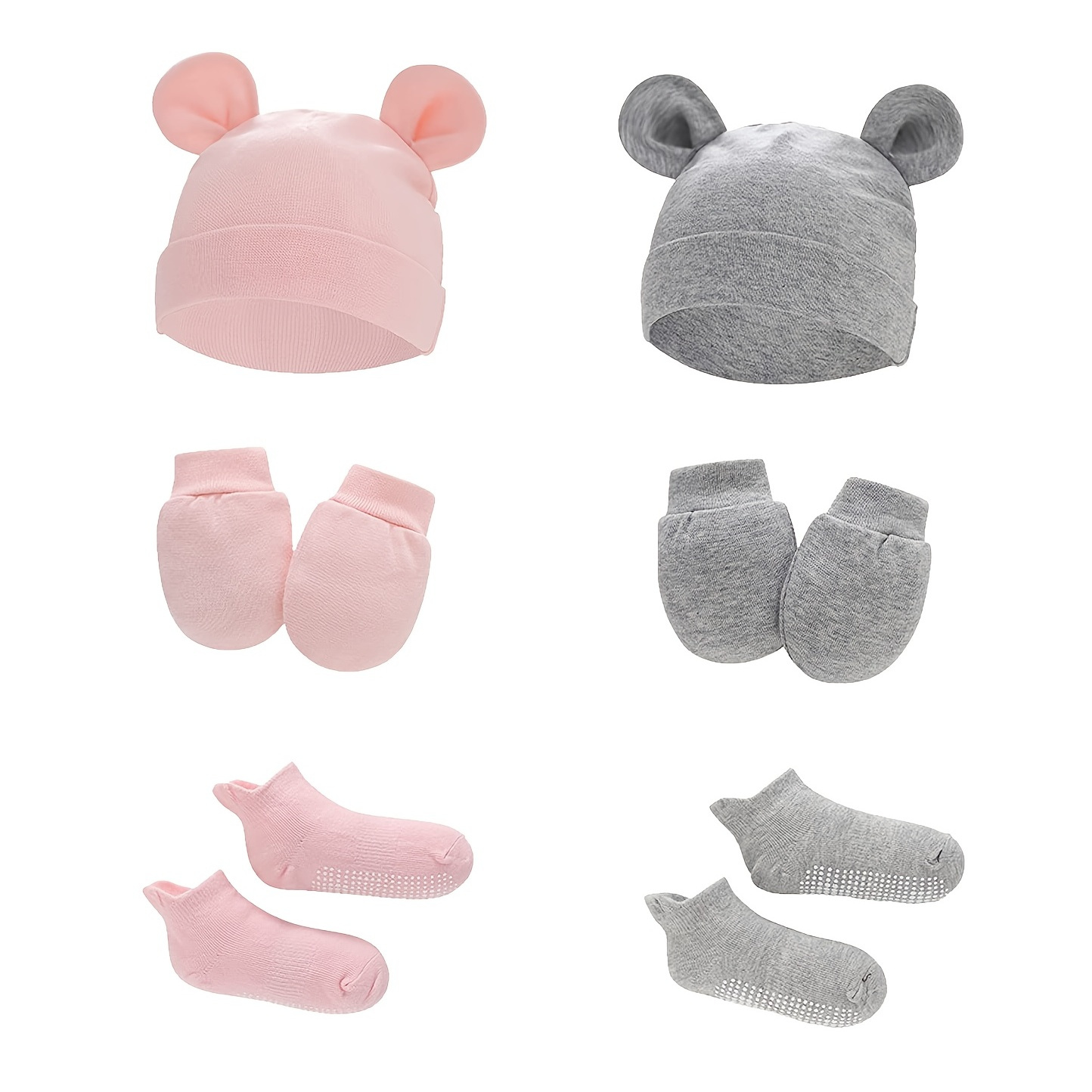 Baby Monsta Mitten , Booties & Hat Set For Newborn Baby Girl Baby