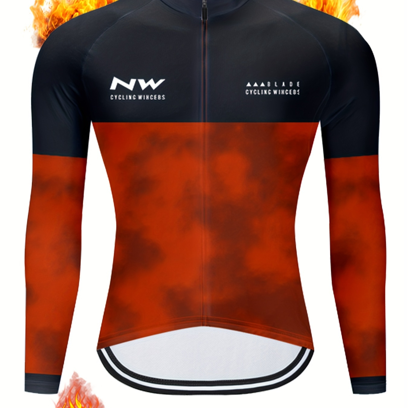 

Moxilyn Men's Fleece-lined Cycling Jersey - Quick Dry, Breathable & Moisture-wicking For Biking, Running & Outdoor Activities