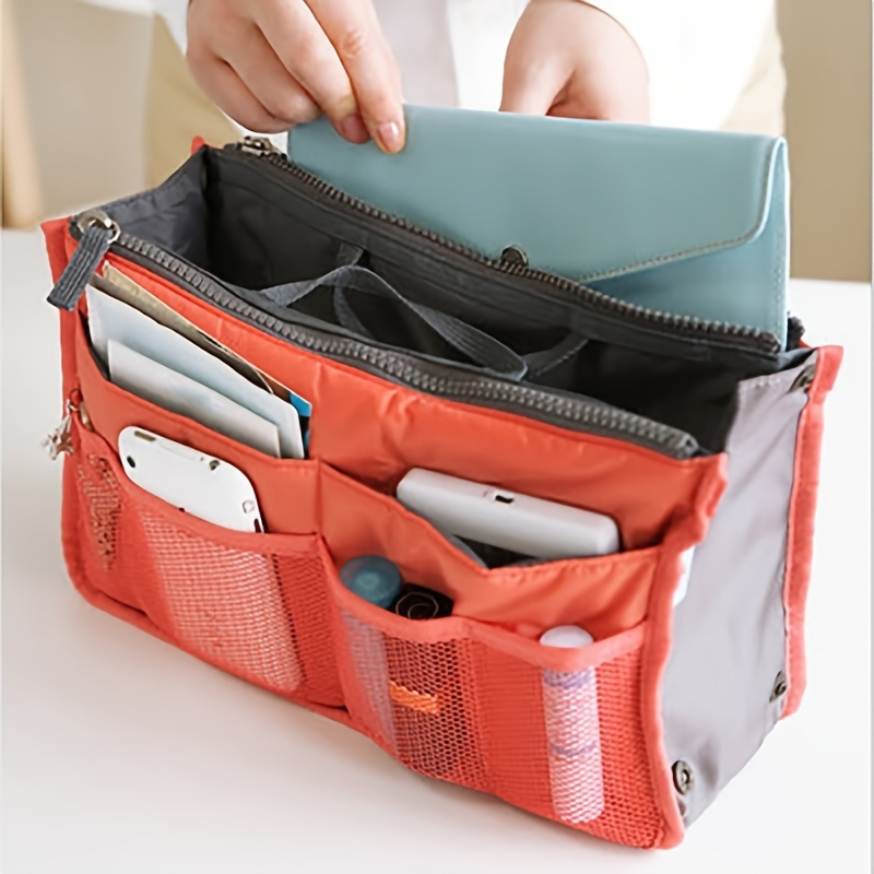 Backpack Insert Storage Bag, Travel Organizer Felt Bag Insert Cosmetic Bag  With Multi-pockets - Temu