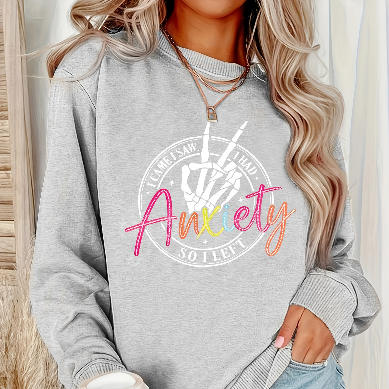 

Women's Halloween Graphic Sweatshirt - Polyester , , For Fall/