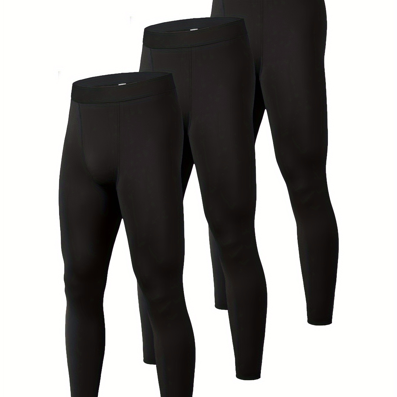 

3- de leggings de compression athlétiques hommes - Mélange de et d'élasthanne, élasticité, unie, toutes , collants de polyvalents l'entraînement, le cyclisme, la à , le , les activités de air