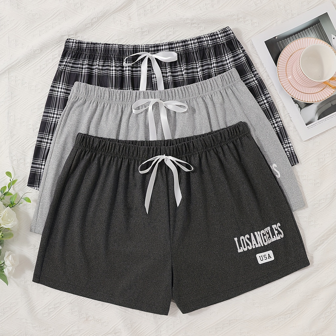 

3pcs Women's , Size & Bow Waist