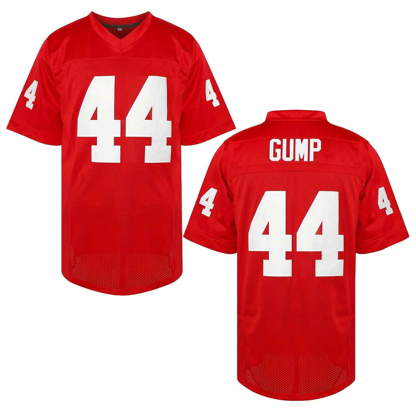 

Football Jersey 44 Red Stitched Name Number Men's Sports Shirt Polyester Movie Jersey S-3xl