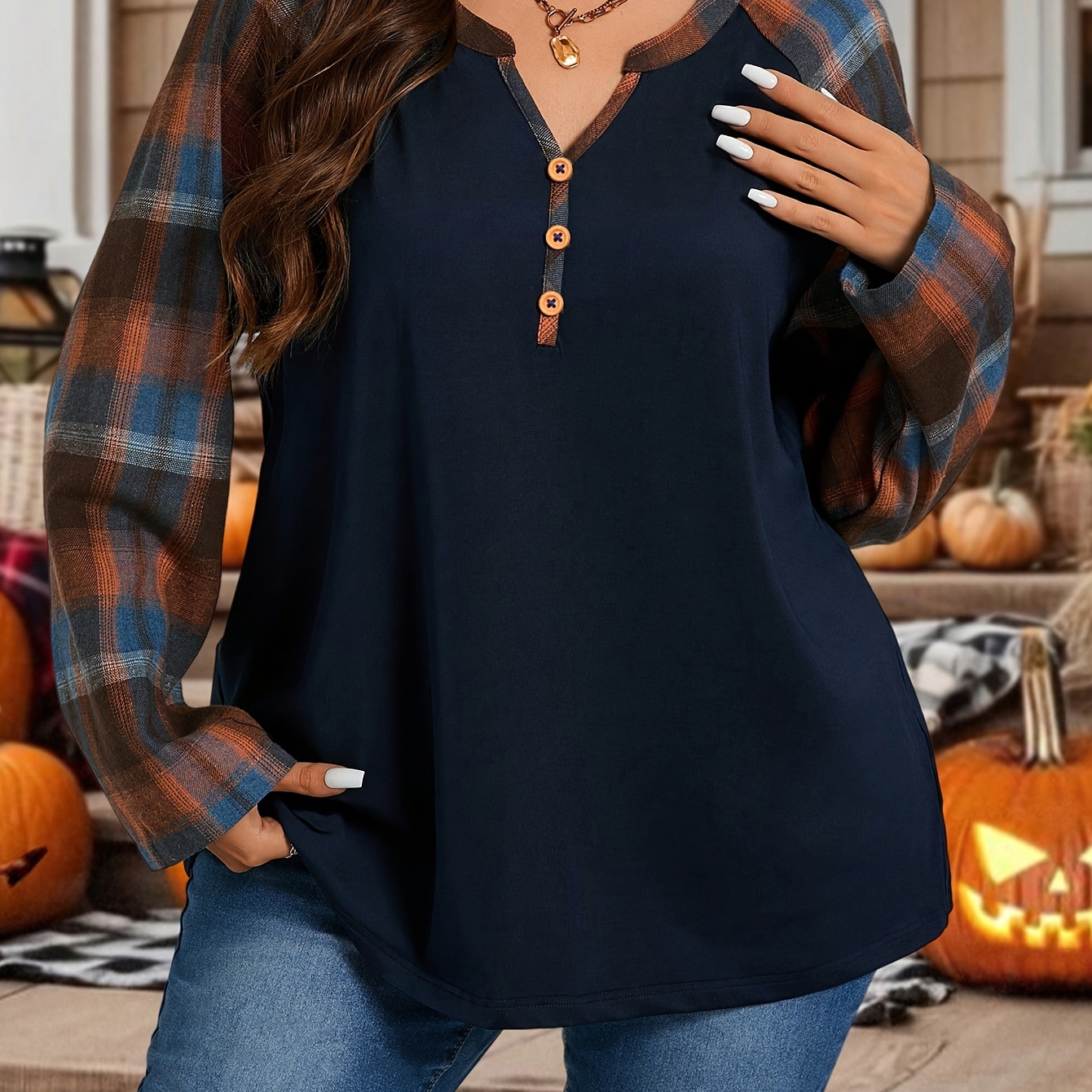 

V- T- For Women - Long Sleeve, Stretchy Polyester, - For & Fall