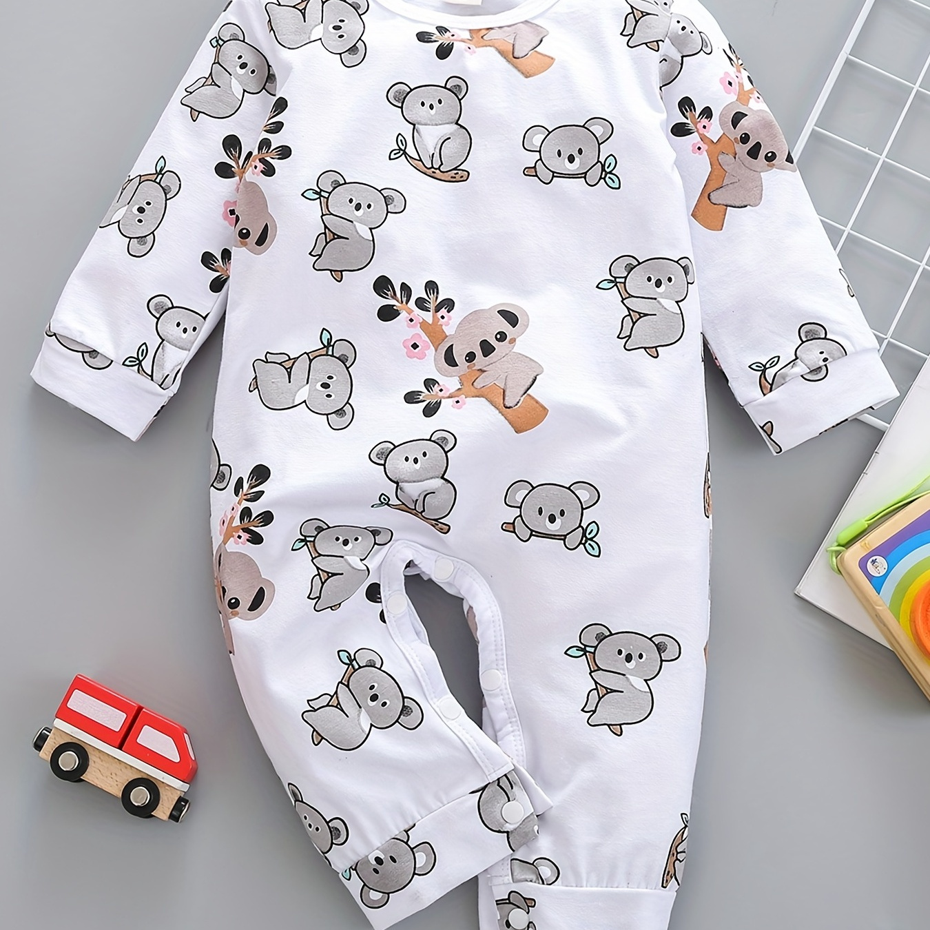 

Body À Manches Longues Avec Impression De Koala Mignon Pour Bébé Pour L'automne Et L'hiver