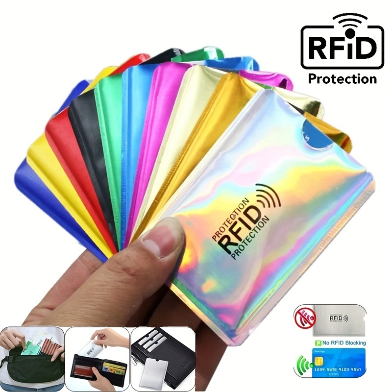 

1/3/5pcs Slim Anti Rfid Wallet Blocking Card Reader Bank Card Holder Anti Theft Credit Card Protector New Rfid Card