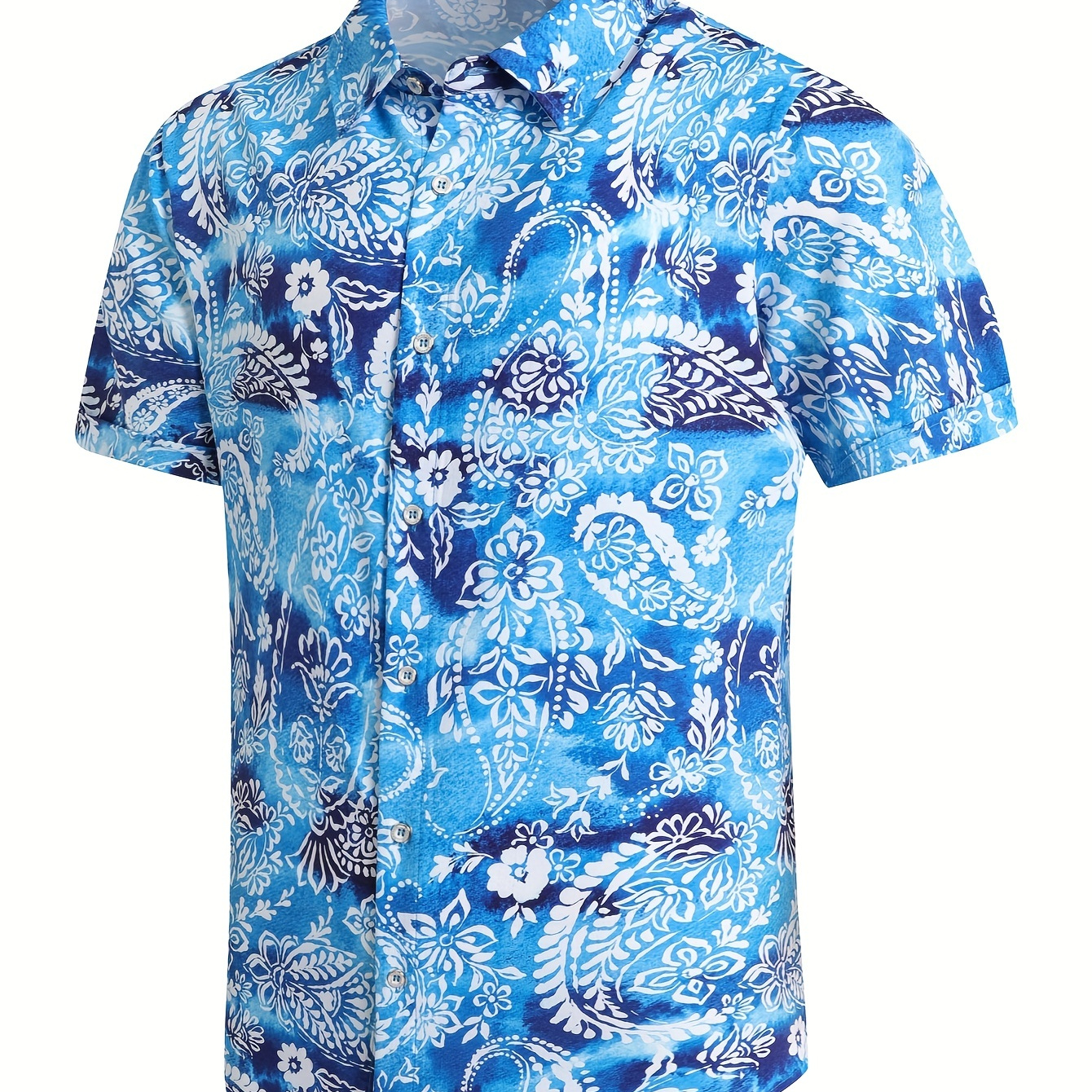 

Men's Hawaiian Shirts, Short Sleeve Beach Graphic Button Down Summer T-shirts For Men's Summer Outdoor Activities