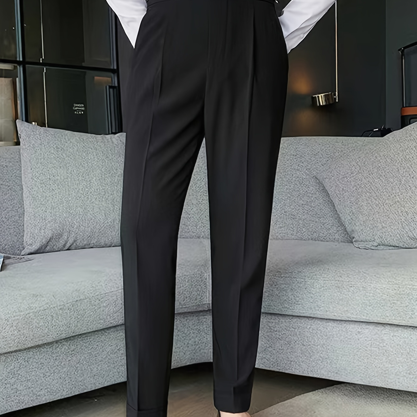 

Leg Business Slacks, Draping Trousers, Business