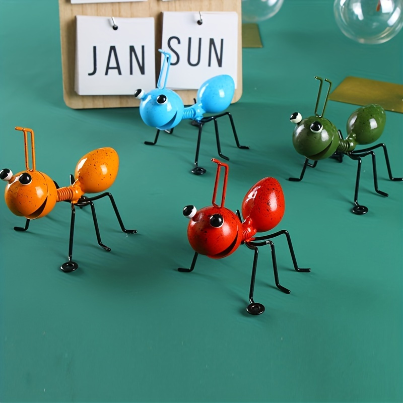 1 Pc Metal Ants Garden Decor, Wall Decoration Lawn Bar Bedroom Living Room Hanging Decoration, Sculpture Ant Art Accents Yard Fence Office Ornaments