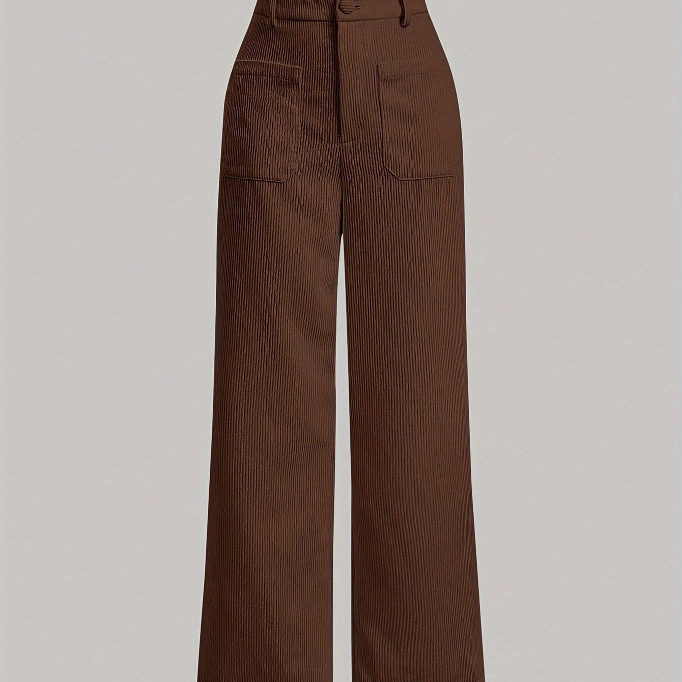 

Women's Elegant Corduroy Straight Leg Pants, Comfortable And Stylish, For Fall & Winter