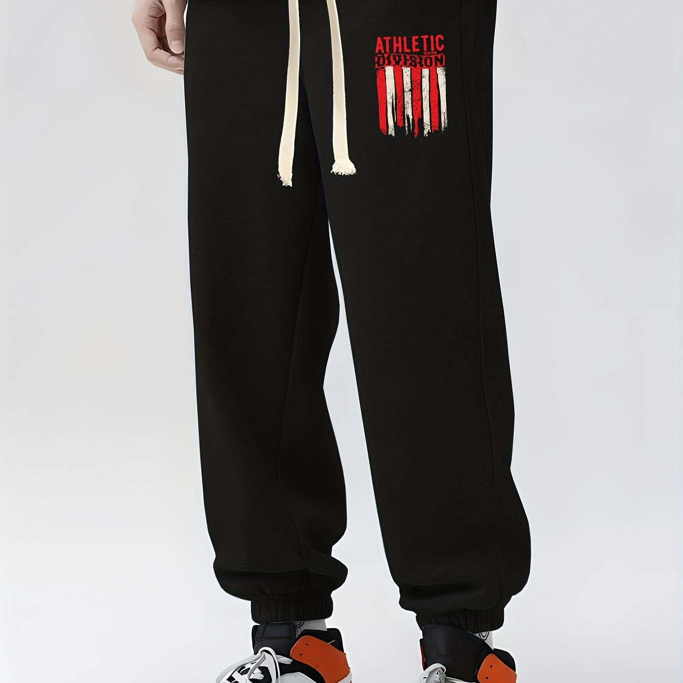 Vertical Stripe Drawstring Breathable Sweatpants Loose Fit - Temu